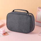 Gray (portable 72-hole stationery storage bag)
