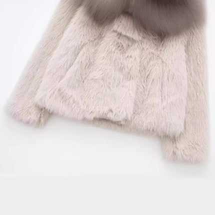 SAW AliExpress Independent Station Women's Wear European and American Style Artificial Fur Effect Short Coat 4360 240 712