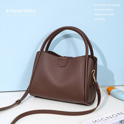 2025 Bag Retro High-End Crossbody Bag Niche Bag Women's Vegetable Basket Women's Bag Fashionable Versatile Bucket Handbag