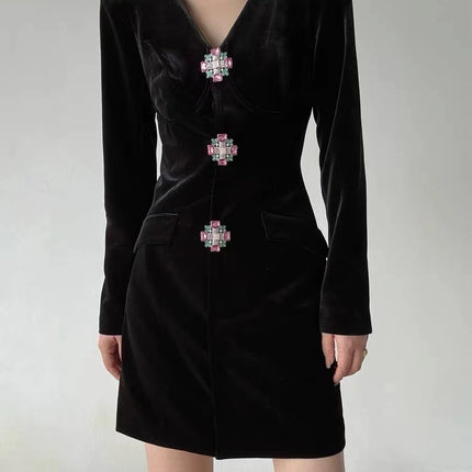 Velvet Sheath Dress / Robe Fourreau Velours