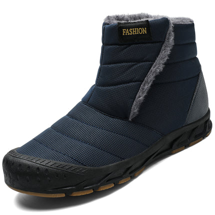 Autumn and Winter Snow Boots Cross-Border Warm Hiking Cotton Shoes Non-Slip Wear-Resistant Waterproof Plus Velvet Outdoor Couple Cotton Shoes Casual
