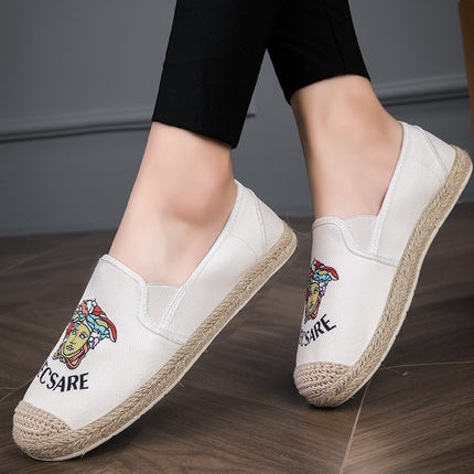 Fisherman Shoes Women's Summer 2024 New Leather Insole Casual Shoes Soft Sole Slip-on Old Beijing Cloth Shoes for Women