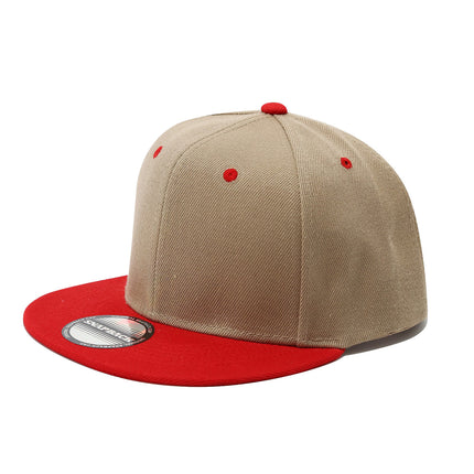Cross-Border Color-Blocked American-Style Six-Panel Flat-Brim Hip-Hop Hat for Men and Women, Solid Color Plain Flat-Brim Hip-Hop Baseball Cap, Unisex