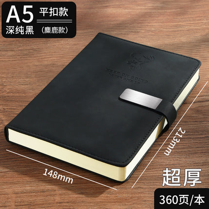 High-Looking A5 Notebook Imitation Leather Hand Ledger Thickeneded Conference B5 Simple Business Notepad Custom Logo