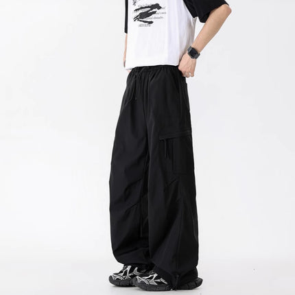 Workwear Style Men's Pants 2025 Summer New American Trendy Brand Waterproof Loose Sports Outdoor Hiking Straight-Leg Pants