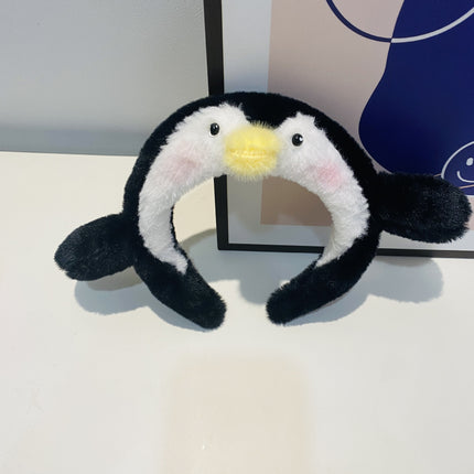 Bubble Chicken ~ Cute Yellow Chicken Stuffed Hair Hoop Women's Face Wash Makeup Special Apply Mask Hair Accessories Headband