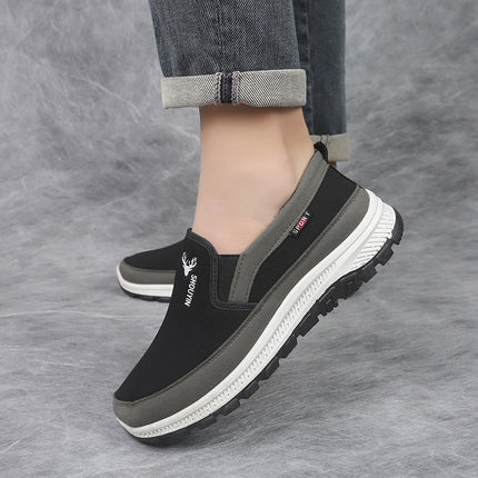 Wholesale and retail old Beijing cloth shoes men's soft bottom breathable middle-aged father non-slip elderly walking shoes