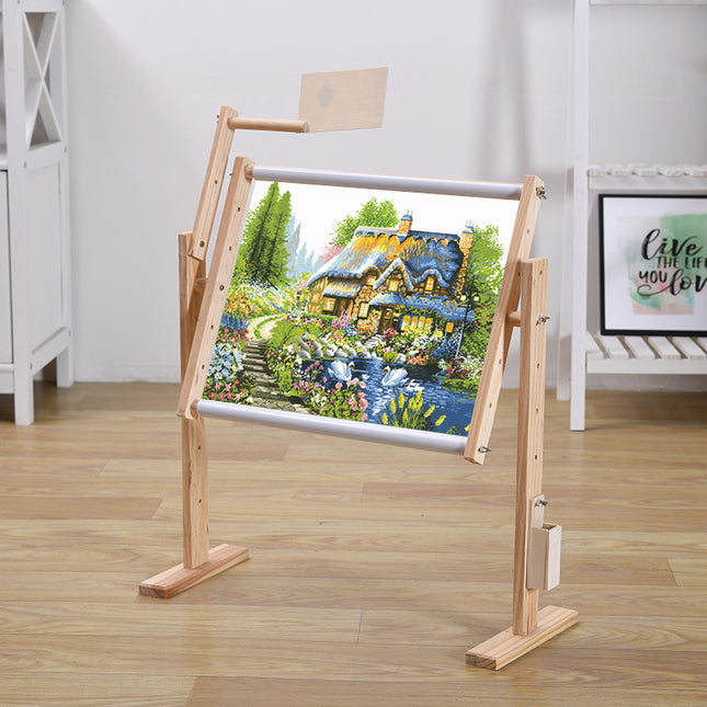 Small Vertical Solid Wood Cross Stitch Frame Embroidery Frame Specialty Adjustable Embroidery Frame Cross Stitch Frame