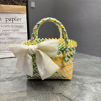 Green and yellow bow style / Small length, width and height: 29*9*15