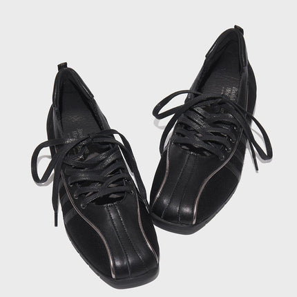 In-Stock Rockfish Mary Jane Shoes Korean Niche Square-Toe Cross-Strap Ballet Shoes Women's Functional Sneakers
