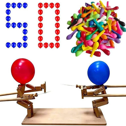 Balloon Man Battle Platform Export Popular Wooden Splicing Kidsren's Double Battle Balloon Man Battle
