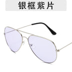 Silver frame purple film / As shown in the picture