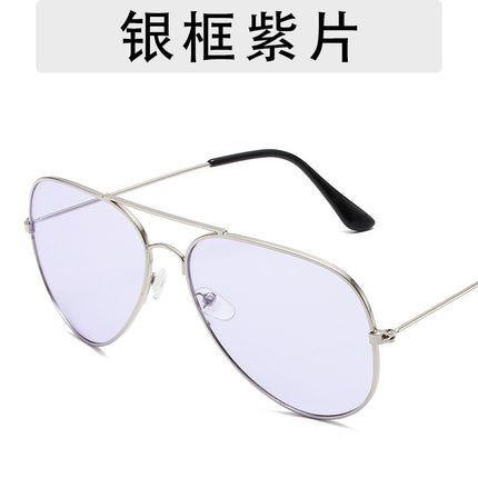 3025 fashion aviator goggles men and women personalized hip-hop all-match sunglasses 3026 colorful ocean sunglasses