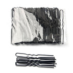 U-shaped clips 50 pieces 6cm black