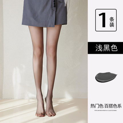 Fleshy Silk Stockings Women's Summer Thin Anti-hook Silk 0d Ultra-thin Concealer Skin-beautifying Stockings Summer Sunscreen Pineapple Stockings Pantyhose