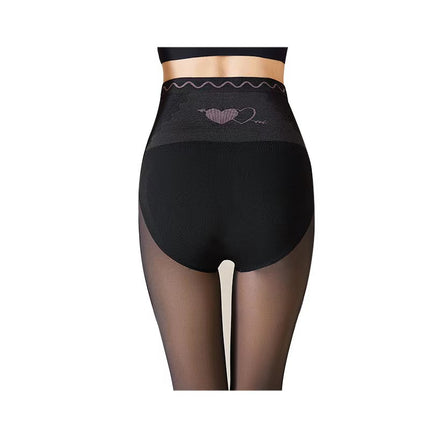 Autumn and Winter Leggings for Women with Velvet Water-Gloss Black Mercerized Leg Artifact Pantyhose Micro-Pressure Slimming Look One-Piece Pants Manufacturer Wholesale