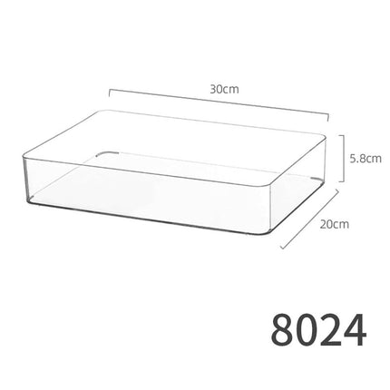 Food-Grade Storage Box, Acrylic Refrigerator Storage, Desktop Book Storage Box, Student Dormitory Sundries, Facial Mask Organization