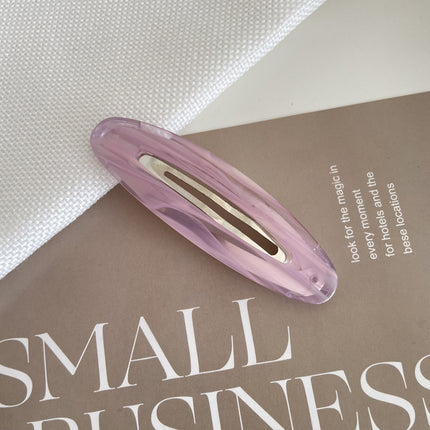 Korean-Style Acetate Oval Side Bangs Clip Ins-Style Simple Temperament Bb Clip Bobby Pin Hairpin Women's Hair Accessory