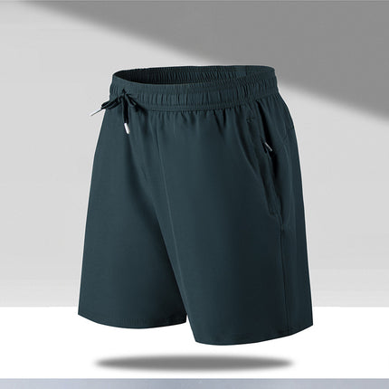 Men's Summer Quick-Dry Loose Five-Point Sports Casual Shorts Thin Cross-Border Ice Silk Beach Shorts Factory Direct Sale