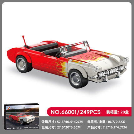 Cross-border engineering series truck city bus transport vehicle combined with small particle building blocks children's educational enlightenment toys