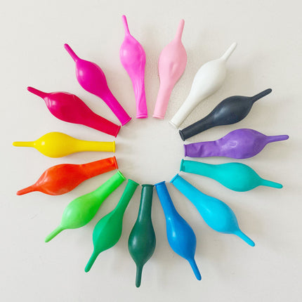 Tail Ball 2.4g 10inch Multi-Color Festival Wedding Birthday Celebration Atmosphere Decoration Needle Tail Balloon Latex Matte