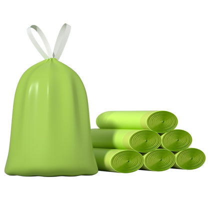wormwood fragrance garbage bag automatic closing deodorant drawstring garbage bag thickened household kitchen plastic bag can be used for hair