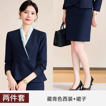 Case Field Customer Service Professional Suit suit Women's Spring and Autumn Temperament High-end Club Tooling Hotel Reception Work Clothes