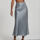 Gray blue polka dots / XS