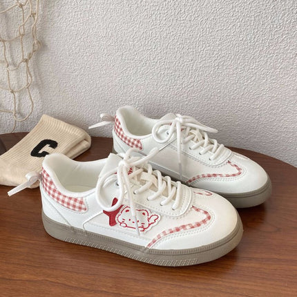 2025 Niche Design Ballet Training Shoes for Women, Summer with Skirt, White Shoes, Thin-Soled Sports and Leisure Sneakers