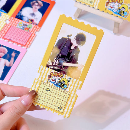 Ten diligent days around ins clip ticket box calendar 2025 calendar light and shadow photo reversal film calendar