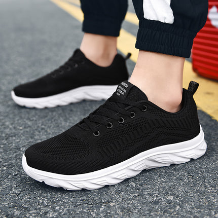Men's Shoes 2024 Autumn New Mesh Breathable Sports Casual Shoes Men's Soft Sole Running Shoes