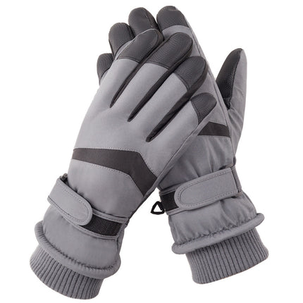 Ski gloves for men and women with winter cold outdoor riding plus velvet padded touch screen warm cross-border A30HXG