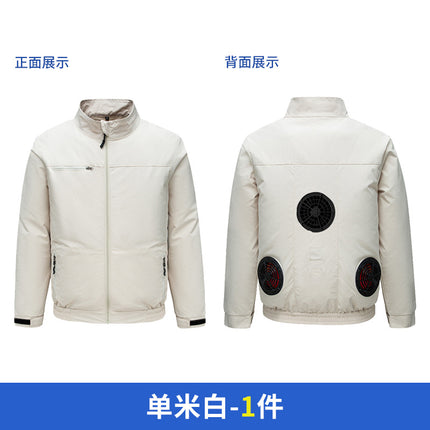 Cross-border New Smart Air-conditioning Clothing Jacket Clothes with Fan Outdoor Work Uniform Labor Protection Duty Fan Clothing