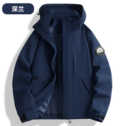 New Hot-Selling Single-Layer Jacket for Men and Women, 2025 New High-Quality Warm Outdoor Waterproof and Windproof Hooded Jacket