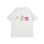 White and gray (3 colored apples in the middle) / S (recommended to wear 37.5-50kg)