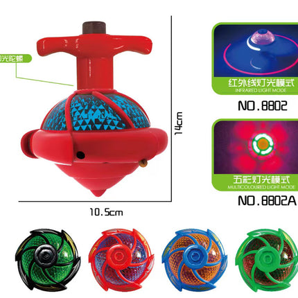 Cartoon luminous strawberry gyro music rotating outdoor lights children flash toys night market stall supply wholesale