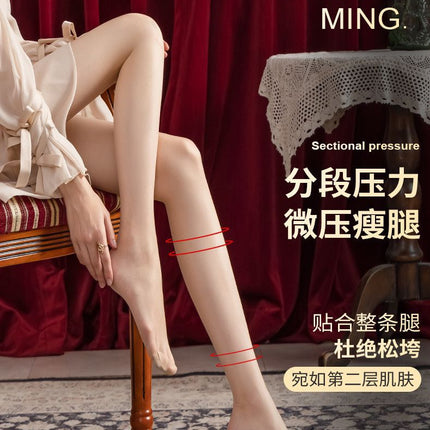 Polka-Dot Black Stockings, Feminine, Ultra-Thin Heart, Bare Legs, Sexy Artifact, White Fishnet Stockings, High-End Air Feel