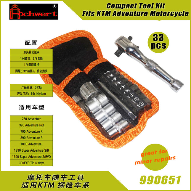 Vehicle Tools Adventure Motorcycle Emergency Repair Tools Suitable for Ktm Adventure Compact Set of Tools