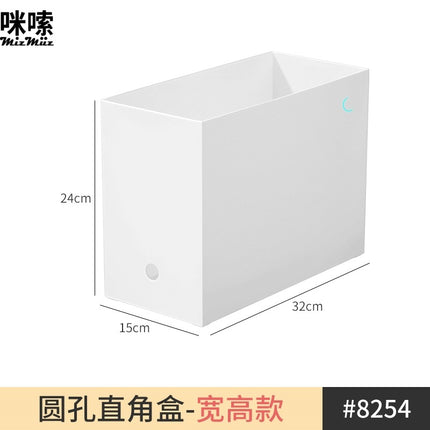 Flower Pot White Rectangular Succulent Plant Small Plastic Balcony Seedling Pot Square Pot Narrow Long Vegetable Planting Pot