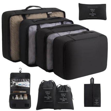 Cross-border Travel Storage Bag Ten-piece Set Business Travel Storage Bag Large Capacity Storage Bag Waterproof Travel Storage Bag