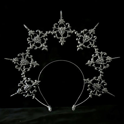 LOLITA Lolita Our Lady Halo Crown Dark Gothic Hair Accessories Dress Up Exaggerated Catwalk Performance Headwear