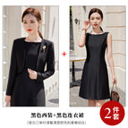 Black suit + skirt / S