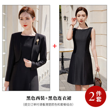 Suit dress Women's Spring and Autumn New plus size two-piece suit high-grade temperament formal occasion professional suit suit skirt