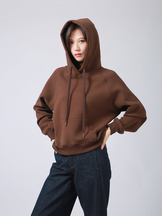 Autumn and Winter High-End Simple Casual Soft-Feel Hooded Long-Sleeved Lightweight Comfortable Lazy Sweatshirt for Women Mbh089