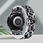 18MM small buckle [with plastic head]] / white leopard print