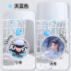 Sky blue--bell circle / Large round box [applicable to 75mm]