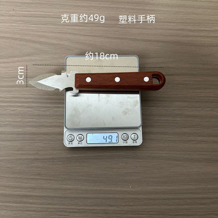 New thick stainless steel oyster knife oyster artifact wooden handle pry shell device oyster shell device oyster knife