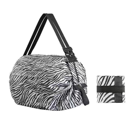 Thickened large capacity shoulder polyester portable spring roll portable storage bag storage organ folding shopping bag clothes