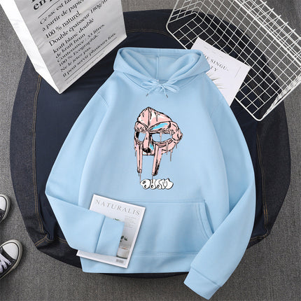 [Cross-border European Code] Mf Doom hoodies women Kawaii Fleece 90s Hoodie