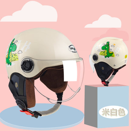 New National Standard 3c certified children's helmet boy baby girl electric car Children's helmet Four Seasons Universal half helmet